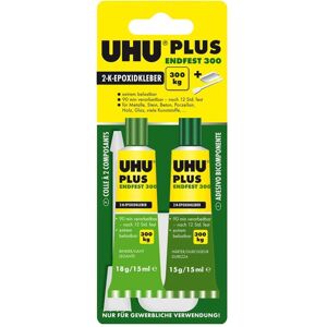 UHU, Colle, Plus Endfest 300 (73 g, 30 ml) - Publicité UHU, Colle, Plus Endfest 300 (73 g, 30 ml) - Publicité