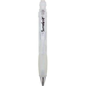Sakura, Crayon à papier + critérium, Crayon mécanique Sumo Grip 0.5 mm Blanc (0.50 mm, 1x) - Publicité Sakura, Crayon à papier + critérium, Crayon mécanique Sumo Grip 0.5 mm Blanc (0.50 mm, 1x) - Publicité