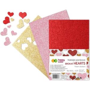 Happy Color, Autocollants, Glitzer-Herzaufkleber A5, 3 Stück, Mix (3 Autocollants) - Publicité Happy Color, Autocollants, Glitzer-Herzaufkleber A5, 3 Stück, Mix (3 Autocollants) - Publicité