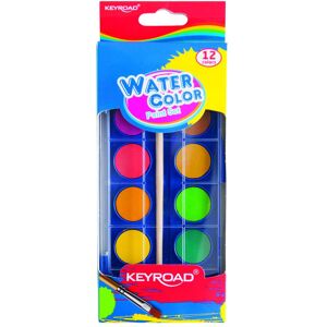 Keyroad, Peinture loisirs créatifs, Aquarelle, pendentif, avec pinceau, 12 couleurs - Publicité Keyroad, Peinture loisirs créatifs, Aquarelle, pendentif, avec pinceau, 12 couleurs - Publicité