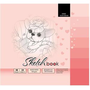 Fresh, Cahier + bloc-notes, Carnet de croquis 200x200/48K 100g TW (20x20 centimètres, Blanc) - Publicité Fresh, Cahier + bloc-notes, Carnet de croquis 200x200/48K 100g TW (20x20 centimètres, Blanc) - Publicité