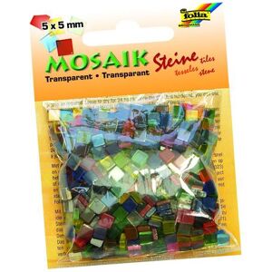 Folia Pavés mosaïques TRANSPARENT, 45g, 5x5mm - Publicité Folia Pavés mosaïques TRANSPARENT, 45g, 5x5mm - Publicité