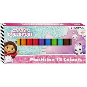 Starpak Plastiline 12 couleurs Gabi's Cat House - Publicité Starpak Plastiline 12 couleurs Gabi's Cat House - Publicité
