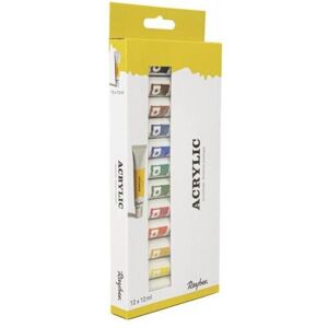 Rayher, Peinture loisirs créatifs, Coffret d'artiste peintures acryliques, mixtes (144 ml) - Publicité Rayher, Peinture loisirs créatifs, Coffret d'artiste peintures acryliques, mixtes (144 ml) - Publicité
