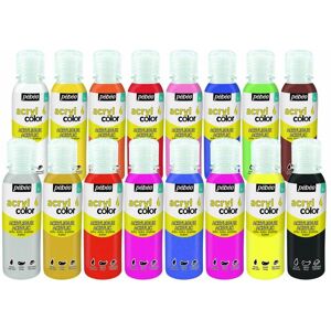 Pebeo - Acrylcolor - 16 Couleurs - Acrylic Paint Set - Publicité Pebeo - Acrylcolor - 16 Couleurs - Acrylic Paint Set - Publicité