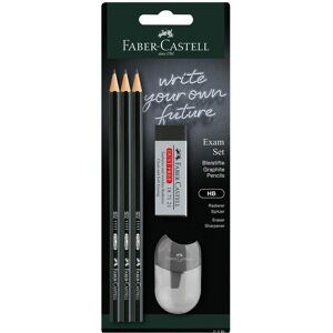 Faber-Castell, Crayon à papier + critérium, Blister Crayon graphite 1111 set examens (HB, 3x) - Publicité Faber-Castell, Crayon à papier + critérium, Blister Crayon graphite 1111 set examens (HB, 3x) - Publicité