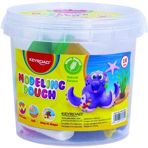 Keyroad Pâte, 40 g x 8 pièces, 10 moules, en seau, mélange de couleurs - Publicité Keyroad Pâte, 40 g x 8 pièces, 10 moules, en seau, mélange de couleurs - Publicité