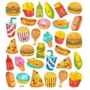 DP Craft, Autocollants, Papieraufkleber - Snacks 32 Stk (32 Autocollants) - Publicité DP Craft, Autocollants, Papieraufkleber - Snacks 32 Stk (32 Autocollants) - Publicité
