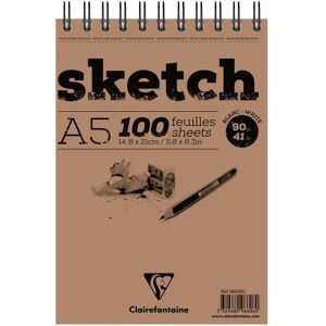Clairefontaine, Cahier + bloc-notes, Techniques sèches (A5) - Publicité Clairefontaine, Cahier + bloc-notes, Techniques sèches (A5) - Publicité