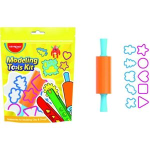 Keyroad Set avec outils de pétrissage, rouleau, 10 moules, mélange de couleurs - Publicité Keyroad Set avec outils de pétrissage, rouleau, 10 moules, mélange de couleurs - Publicité
