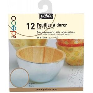 Pebeo Deco Feuilles à Dorer Carnet de 12 Feuilles Argent - Publicité Pebeo Deco Feuilles à Dorer Carnet de 12 Feuilles Argent - Publicité