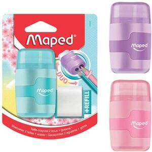 Maped, Taille-crayons, Connect 2 Taille-crayon en caoutchouc - Publicité Maped, Taille-crayons, Connect 2 Taille-crayon en caoutchouc - Publicité