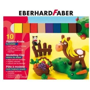 Faber-Castell Pâte à modeler Plastiline étui carton 10 pièces - Publicité Faber-Castell Pâte à modeler Plastiline étui carton 10 pièces - Publicité