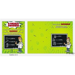 Stamp, Tampon encreur, Carte B6 BD + enveloppe modèle n° 02 anniversaire - Publicité Stamp, Tampon encreur, Carte B6 BD + enveloppe modèle n° 02 anniversaire - Publicité