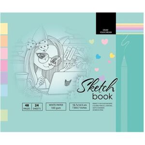 Fresh, Cahier + bloc-notes, Carnet de croquis 197x145/48K 100g TW (A5) - Publicité Fresh, Cahier + bloc-notes, Carnet de croquis 197x145/48K 100g TW (A5) - Publicité