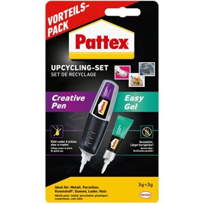 Pattex, Colle, Colle instantanée Upcycling Set Creative Pen + Easy Gel détail (3 g, 3 ml) - Publicité Pattex, Colle, Colle instantanée Upcycling Set Creative Pen + Easy Gel détail (3 g, 3 ml) - Publicité