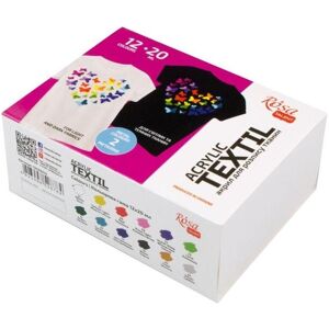 Rosa, Peinture loisirs créatifs, Herz-Stofffarben, 20 ml, 12 Farben (20 ml) - Publicité Rosa, Peinture loisirs créatifs, Herz-Stofffarben, 20 ml, 12 Farben (20 ml) - Publicité
