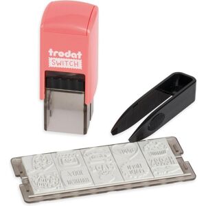 Trodat Switch Tampon Motivé Fait à la Main 2 x 2 cm - Tampon encreur auto-encollant - Publicité Trodat Switch Tampon Motivé Fait à la Main 2 x 2 cm - Tampon encreur auto-encollant - Publicité