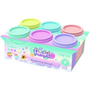 Keyroad Pâte à modeler, 6 couleurs pastel x 75 g, boîte - Publicité Keyroad Pâte à modeler, 6 couleurs pastel x 75 g, boîte - Publicité