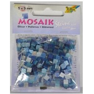 Koopman Mosaik aus Glitzersteinen 5x5mm blau - Publicité Koopman Mosaik aus Glitzersteinen 5x5mm blau - Publicité