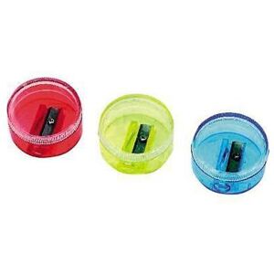 Alco, Taille-crayons, Taille-crayon de boîte, en plastique, rond, assorti - Publicité Alco, Taille-crayons, Taille-crayon de boîte, en plastique, rond, assorti - Publicité