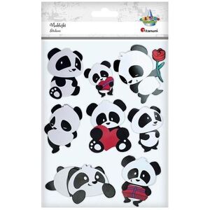 Titanum, Autocollants, 3D-Papieraufkleber, Pandabären, 8 Stk (8 Autocollants) - Publicité Titanum, Autocollants, 3D-Papieraufkleber, Pandabären, 8 Stk (8 Autocollants) - Publicité