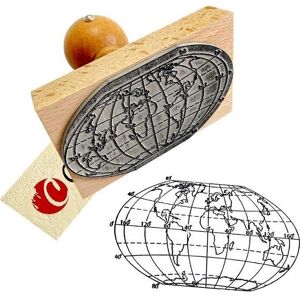 Dumel, Tampon encreur, Carte de timbres du monde - Continents et océans - Publicité Dumel, Tampon encreur, Carte de timbres du monde - Continents et océans - Publicité