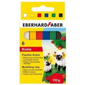 Argile Eberhard Faber - 6 pcs, Multicolore - Plastiline - Publicité Argile Eberhard Faber - 6 pcs, Multicolore - Plastiline - Publicité