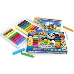 H+B Set mit 8 Farben Plastilin + 8 Farben Buntstiften - Publicité H+B Set mit 8 Farben Plastilin + 8 Farben Buntstiften - Publicité