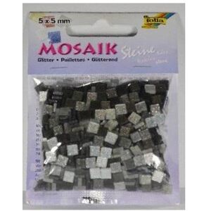 Koopman Mosaik aus Glitzersteinen 5x5mm grau - Publicité Koopman Mosaik aus Glitzersteinen 5x5mm grau - Publicité