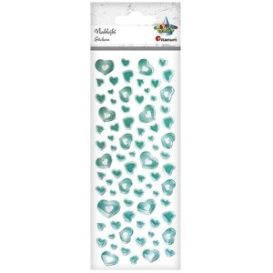 Titanum, Autocollants, Mintfarbene Herz-Folienaufkleber, Mix, 78 Stück. (78 Autocollants) - Publicité Titanum, Autocollants, Mintfarbene Herz-Folienaufkleber, Mix, 78 Stück. (78 Autocollants) - Publicité