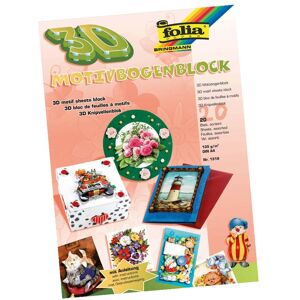 Folia, Autocollants, 3D-Motiv-Bogen Block GANZJAHR, DIN A4, 20 Blatt (20 Autocollants) - Publicité Folia, Autocollants, 3D-Motiv-Bogen Block GANZJAHR, DIN A4, 20 Blatt (20 Autocollants) - Publicité