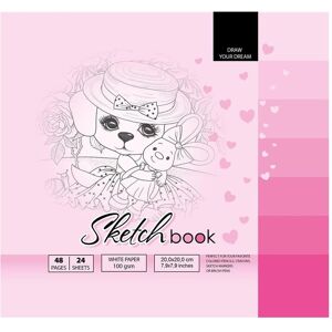 Fresh, Cahier + bloc-notes, Skizzenbuch 200x200/48K 100g TW (A5) - Publicité Fresh, Cahier + bloc-notes, Skizzenbuch 200x200/48K 100g TW (A5) - Publicité