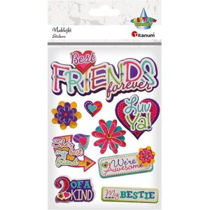 Titanum, Autocollants, 3D Friends Mix Papieraufkleber 10 Stk (10 Autocollants) - Publicité Titanum, Autocollants, 3D Friends Mix Papieraufkleber 10 Stk (10 Autocollants) - Publicité