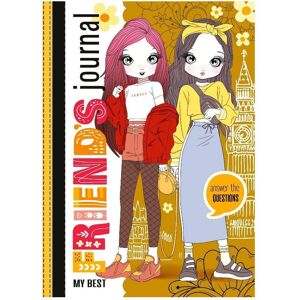 Fresh, Cahier + bloc-notes, Notizbuch „Friends“ 135x197/48K TW gelb glitzernd (À rayures, Couverture rigide) - Publicité Fresh, Cahier + bloc-notes, Notizbuch „Friends“ 135x197/48K TW gelb glitzernd (À rayures, Couverture rigide) - Publicité