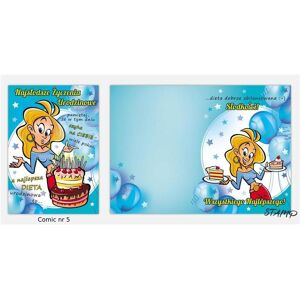Stamp, Tampon encreur, Carte B6 BD + Enveloppe Modèle n° 05 Anniversaire - Publicité Stamp, Tampon encreur, Carte B6 BD + Enveloppe Modèle n° 05 Anniversaire - Publicité