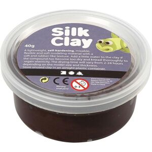 Silk Clay, Modelage, Bruin, 40gr. Publicité Silk Clay, Modelage, Bruin, 40gr. Publicité
