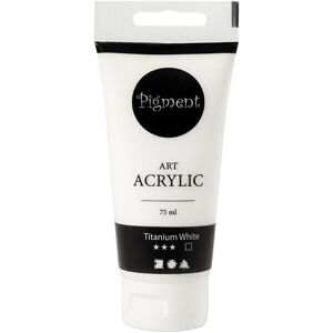 Creativ Company, Peinture loisirs créatifs, Pigment Art Acrylverf Titanium Wit, 75ml (75 ml) - Publicité Creativ Company, Peinture loisirs créatifs, Pigment Art Acrylverf Titanium Wit, 75ml (75 ml) - Publicité