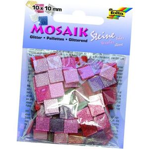 Folia Pavés mosaïques GLITTER MIX, 45g, 10x10mm - Publicité Folia Pavés mosaïques GLITTER MIX, 45g, 10x10mm - Publicité