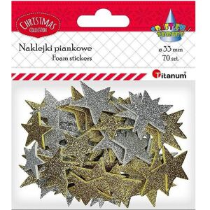 Titanum, Autocollants, Sternschaumaufkleber 33mm Mix 70St. (70 Autocollants) - Publicité Titanum, Autocollants, Sternschaumaufkleber 33mm Mix 70St. (70 Autocollants) - Publicité