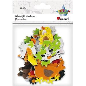 Titanum, Autocollants, Schaumstoffaufkleber Bauernhoftiere Mix 20 Stk (20 Autocollants) - Publicité Titanum, Autocollants, Schaumstoffaufkleber Bauernhoftiere Mix 20 Stk (20 Autocollants) - Publicité