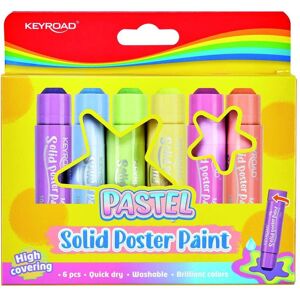 Keyroad, Peinture loisirs créatifs, Couleurs pour affiches, crayons, pastel, 6x10g, boîte, mélange de couleurs - Publicité Keyroad, Peinture loisirs créatifs, Couleurs pour affiches, crayons, pastel, 6x10g, boîte, mélange de couleurs - Publicité