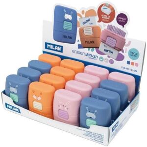 Milan, Élastique, Pinceau à effacer compact "Funny Animals" (16 pièces) (16 pcs) - Publicité Milan, Élastique, Pinceau à effacer compact "Funny Animals" (16 pièces) (16 pcs) - Publicité