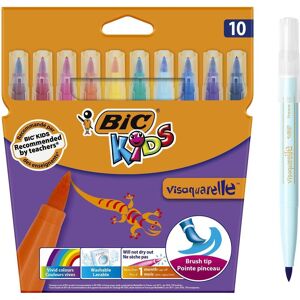 Bic Kids, Écriture + dessin, Stylos à pointe de fibre Visaquarelle (10x) - Publicité Bic Kids, Écriture + dessin, Stylos à pointe de fibre Visaquarelle (10x) - Publicité