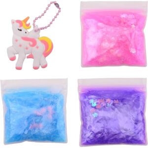 Slime avec 3 licornes dans un sachet refermable - Publicité Slime avec 3 licornes dans un sachet refermable - Publicité