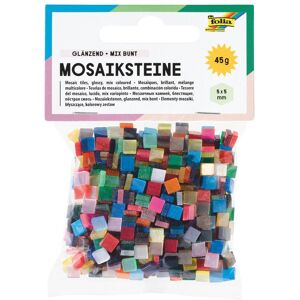 Folia Pavés mosaïques BRILLANTS, 45g, 5x5mm - Publicité Folia Pavés mosaïques BRILLANTS, 45g, 5x5mm - Publicité