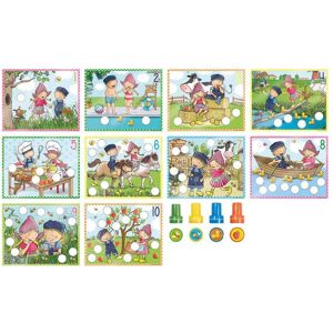 Bambolino Toys, Tampon encreur, Fien und Teun Bildungsstempel Set 14 DLG. Publicité Bambolino Toys, Tampon encreur, Fien und Teun Bildungsstempel Set 14 DLG. Publicité