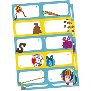 Globos Europe, Autocollants, Namensaufkleber A5 Sinterklaas - 2 Stk. (2 Autocollants) - Publicité Globos Europe, Autocollants, Namensaufkleber A5 Sinterklaas - 2 Stk. (2 Autocollants) - Publicité