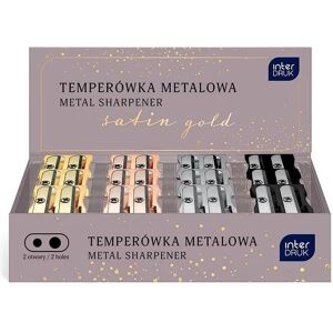 Interdruk, Taille-crayons, Doppelter Metallspitzer Satin Gold (24 Stück) - Publicité Interdruk, Taille-crayons, Doppelter Metallspitzer Satin Gold (24 Stück) - Publicité