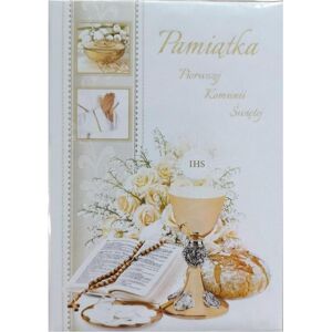 Panorama, Cahier + bloc-notes, Cahier de paillettes A5 Première Communion modèle n° 018 (A5) - Publicité Panorama, Cahier + bloc-notes, Cahier de paillettes A5 Première Communion modèle n° 018 (A5) - Publicité